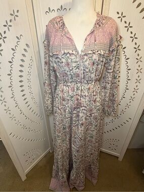 Lovestitch Pink Floral Maxi Dress